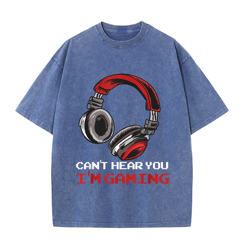 Gaming Accessories In China - 「聞こえないよ、今ゲームしてるんだ」ゲーマー向けアクセサリーTシャツ、メンズ、レディース、かわいいデザイン、汎用性の高いグラフィックTシャツ。