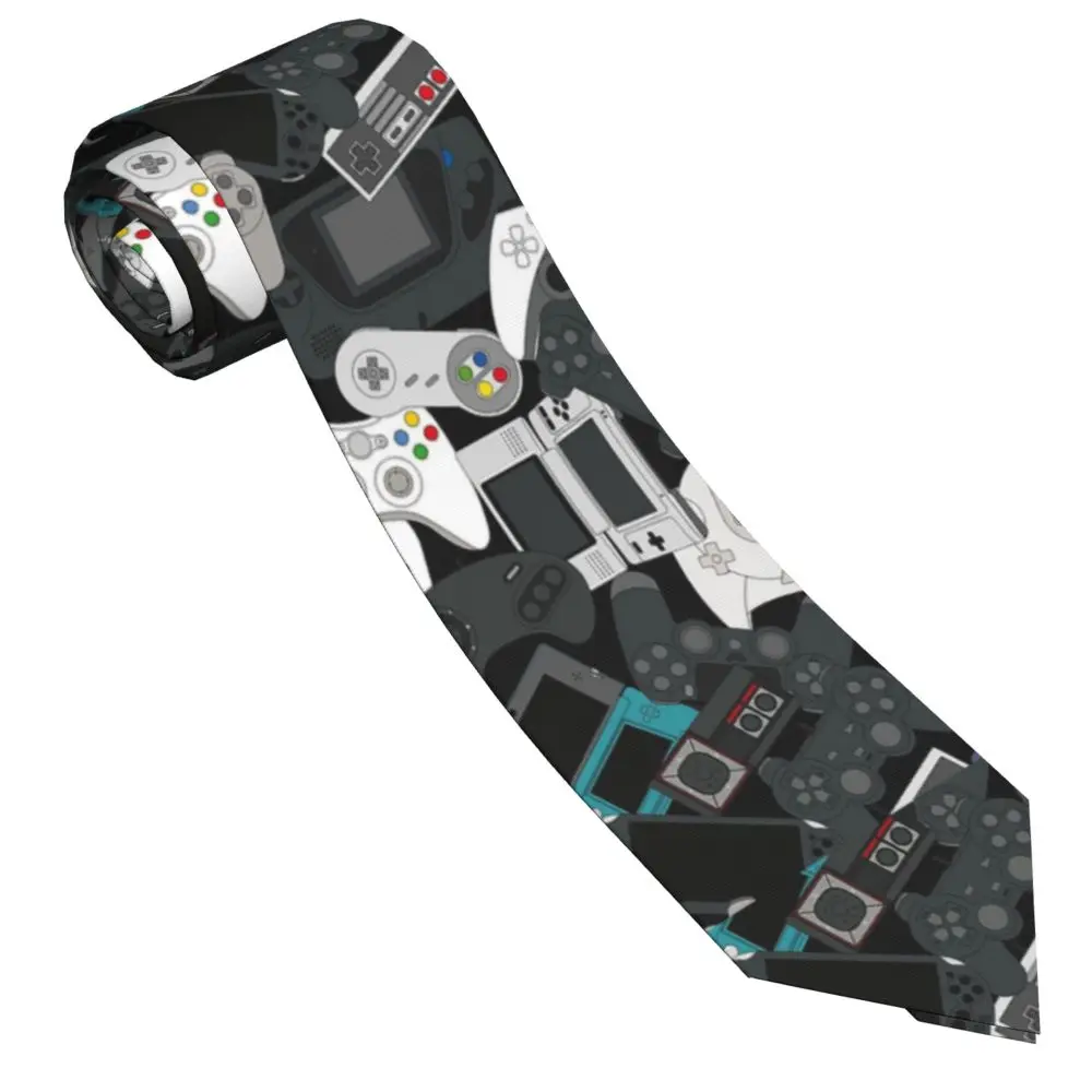 Gaming Accessories In China - ゲーマーコントローラーすべてのネクタイユニセックスポリエステル 8 センチメートルビデオゲームゲームネクタイ男性用クラシックシャツアクセサリーネクタイビジネス