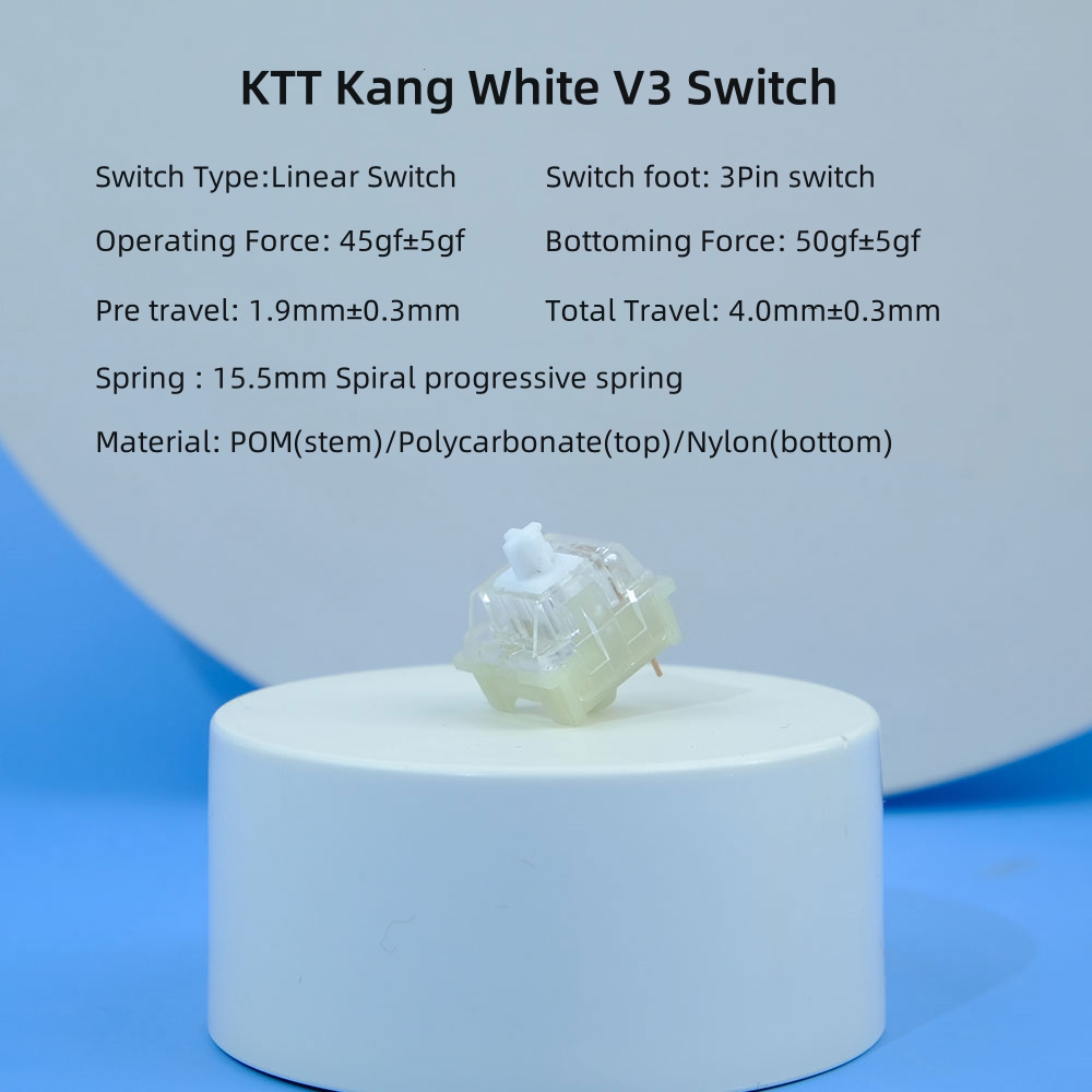 Ktt kang-メカニカルキーボードリニススイッチ,カスタ - Gaming Accessories Aesthetic のレビューと価格