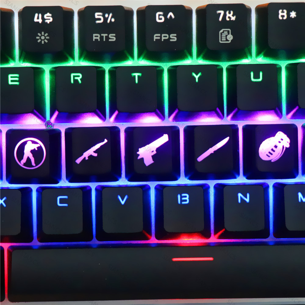 CS GO ゲーミングキーキャップカスタム ABS バックラ - Gaming Accessories Aesthetic のレビューと価格
